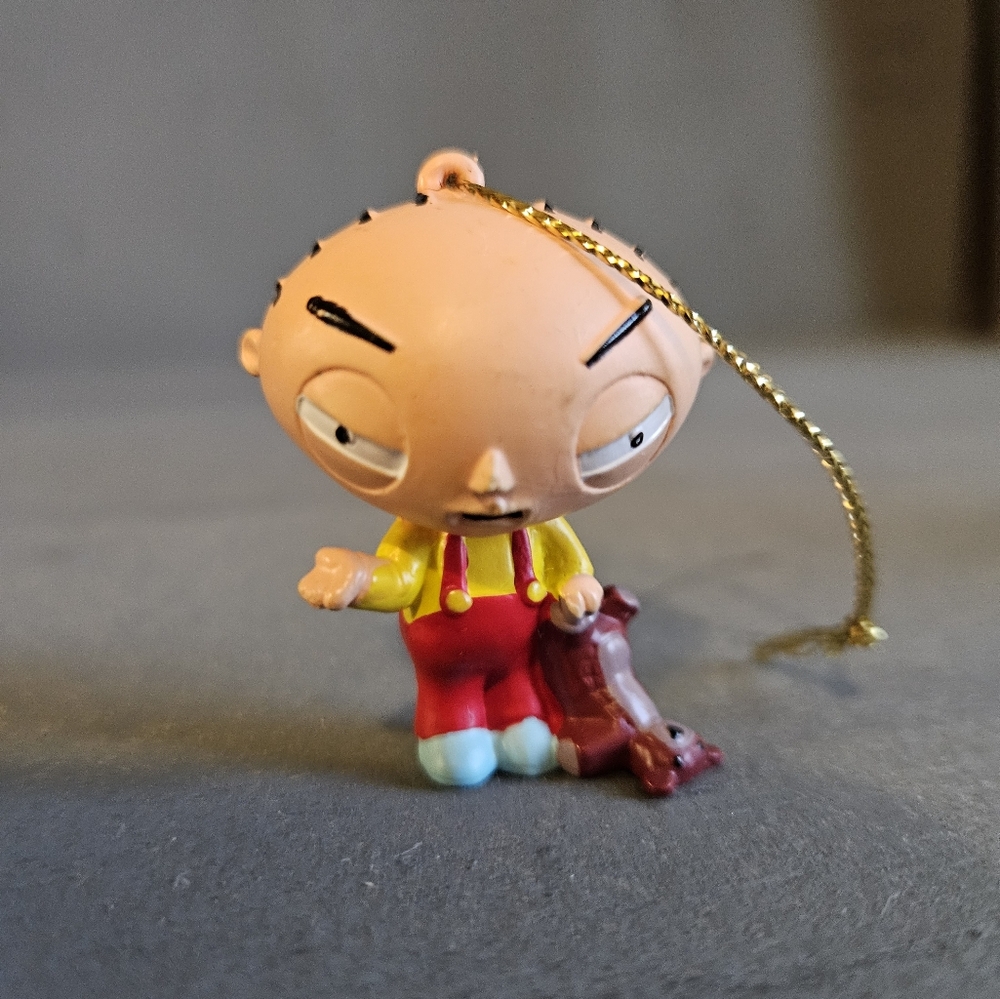 Family Guy Stewie‎ Griffin W Teddy Christmas Holiday Ornament Gift